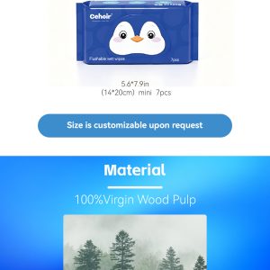 Flushable wet wipes